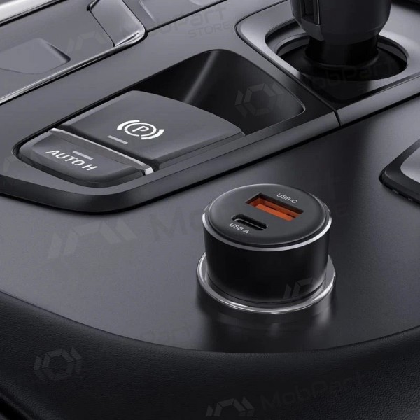 Caricatore per auto Acefast B12 60W USB-C/USB-A nero