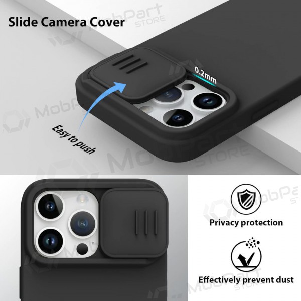Apple iPhone 15 Pro custodia „Nillkin Silicone“ (nero)