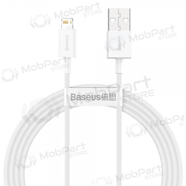 USB cavo Baseus Superior Lightning 2.4A 1.5m (bianca) CALYS-B02