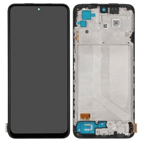 Xiaomi Redmi Note 10 / Redmi Note 10S / Poco M5s schermo / display (nero) (con una cornice)