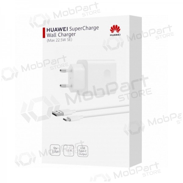 Caricatore originale Huawei CP404B SuperCharge 22.5W + cavo Type-C 1m nel pacchetto bianca