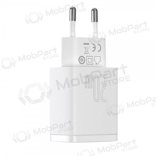 Caricatore Baseus USB + Type-C 20W CCXJ-B02 (bianca)