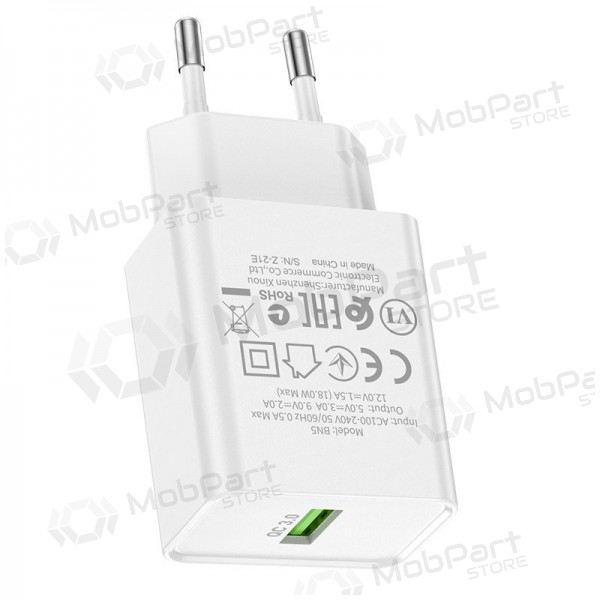 Caricatore Borofone BN5 QC 3.0 18W (bianca)