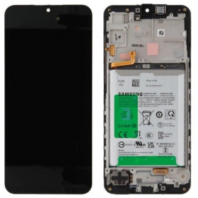 Samsung Galaxy A16 5G schermo / display (nero) (con una cornice e batteria) (originale)