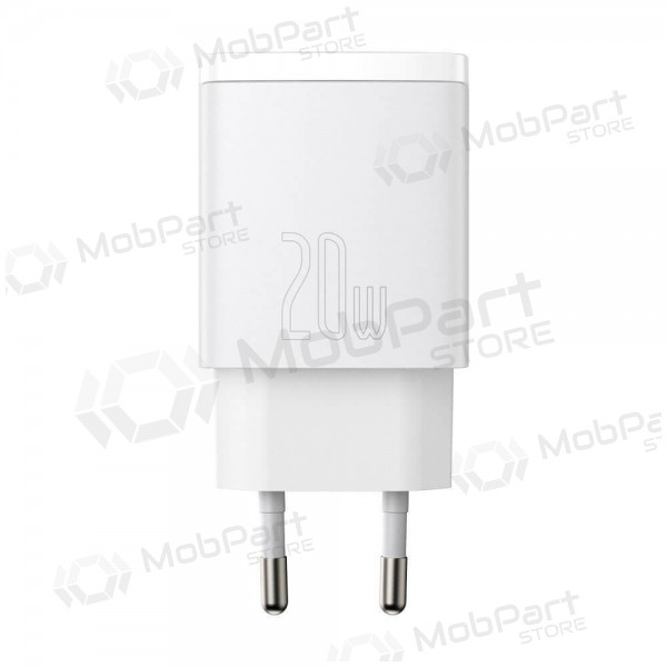 Caricatore Baseus USB + Type-C 20W CCXJ-B02 (bianca)