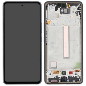 Samsung Galaxy A53 5G schermo / display (nero) (con una cornice) (originale)