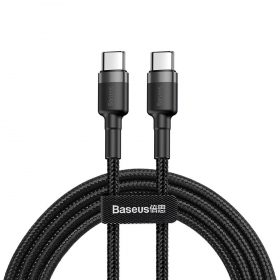 USB cavo Baseus Cafule PD60W Type-C 2.0m grigio-nero CATKLF-HG1