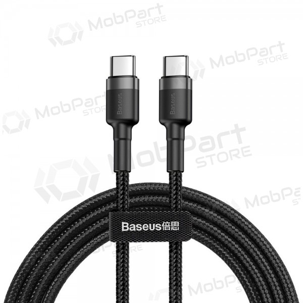 USB cavo Baseus Cafule PD60W Type-C 2.0m grigio-nero CATKLF-HG1