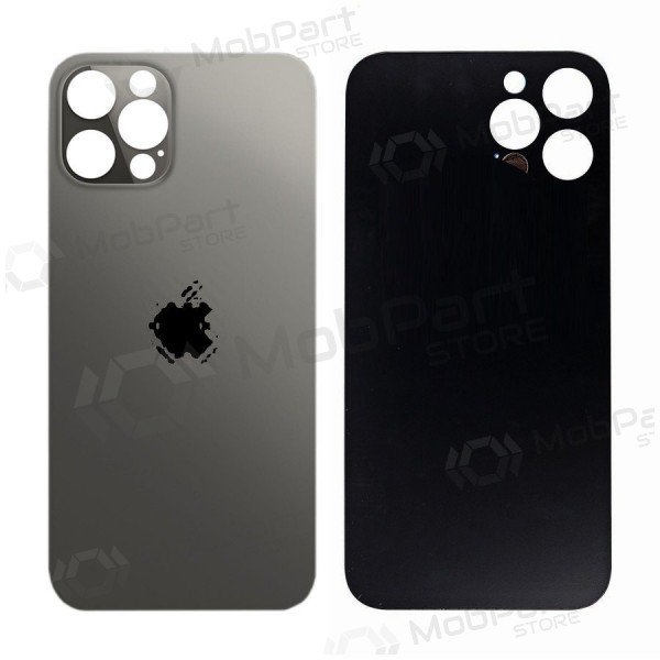 Apple iPhone 12 Pro coperchio batteria posteriore (nero) (bigger hole for camera) Apple iPhone 12 Pro coperchio batteria posteriore (nero) (bigger hole for camera)