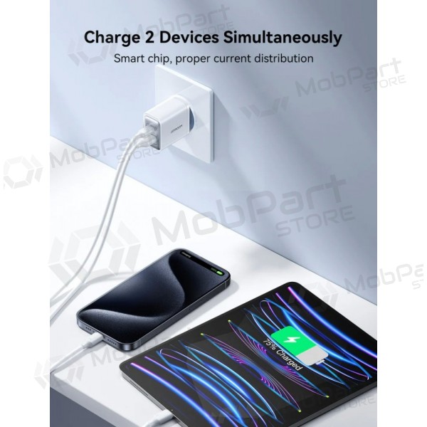 Caricatore Joyroom JR-TCF15 USB-C/USB-A 30W bianca