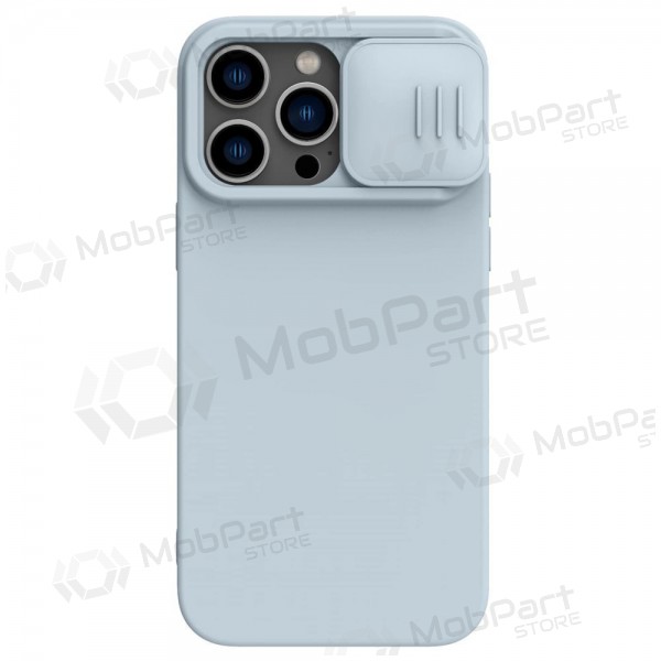 Apple iPhone 15 Pro Max custodia „Nillkin Silicone“ (grigio) Apple iPhone 15 Pro Max custodia „Nillkin Silicone“ (grigio)