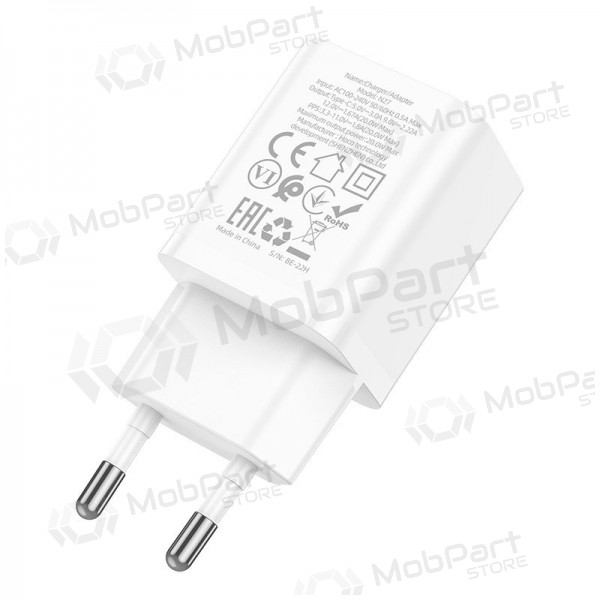 Caricatore buitinis Hoco N27 Innovative PD20W bianca