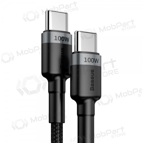 USB cavo Baseus Cafule PD100W Type-C 2.0m grigio-nero CATKLF-ALG1