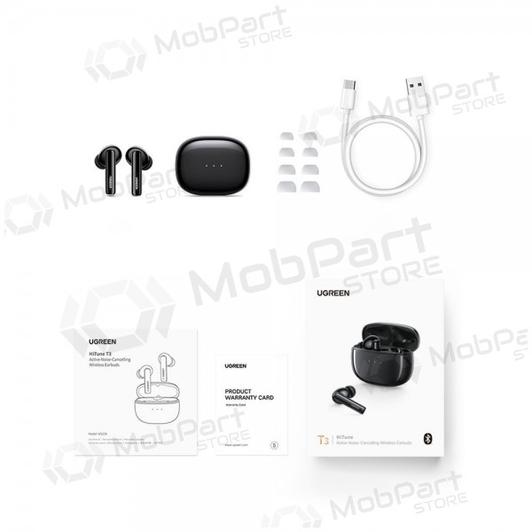 senza filis ausinės Ugreen WS106 HiTune T3 Active Noise-Cancelling Earbuds senza filis ausinės Ugreen WS106 HiTune T3 Active Noise-Cancelling Earbuds