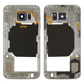 Samsung G920F Galaxy S6 cornice interna (nero) (usato Grade B, originale)