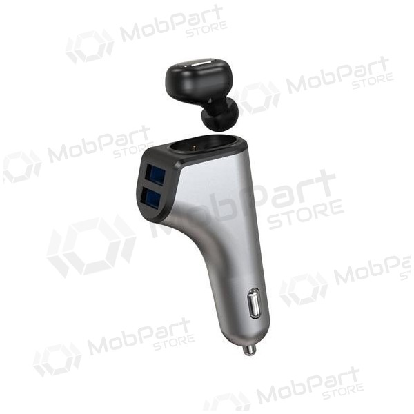 Caricatore per auto Platinet + Bluetooth ausinė