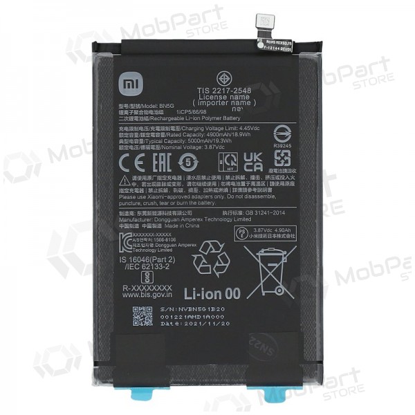 Xiaomi Redmi 10A / Redmi 10C batteria, akumuliatorius (BN5G) (originale) Xiaomi Redmi 10A / Redmi 10C batteria, akumuliatorius (BN5G) (originale)