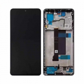 Xiaomi Redmi Note 13 Pro+ 5G schermo / display (nero) (con una cornice) (originale)