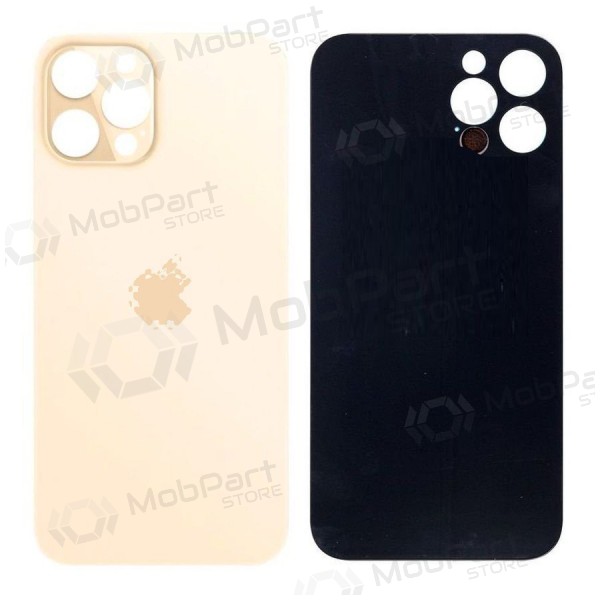 Apple iPhone 12 Pro Max coperchio batteria posteriore (d'oro) (bigger hole for camera) Apple iPhone 12 Pro Max coperchio batteria posteriore (d'oro) (bigger hole for camera)