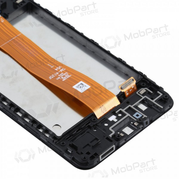 Samsung Galaxy A12 schermo / display (nero) (con una cornice) (originale) Samsung Galaxy A12 schermo / display (nero) (con una cornice) (originale)