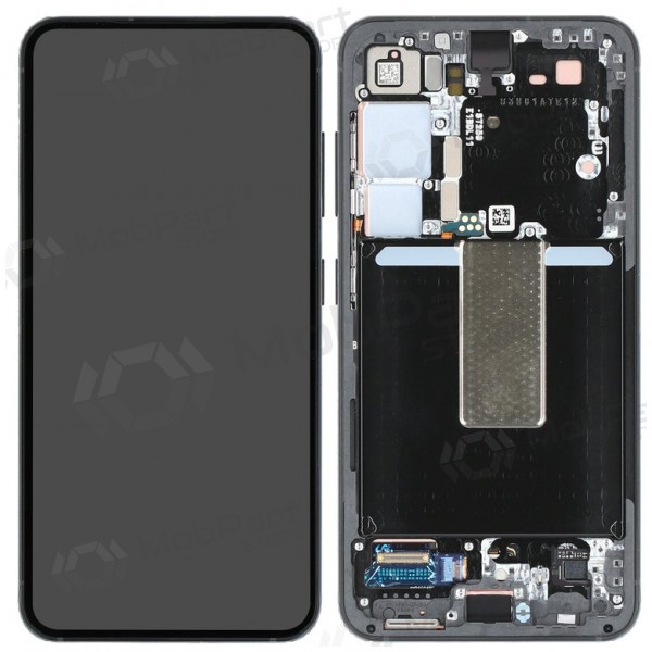 Samsung Galaxy S23 schermo / display (nero) (con una cornice) (originale)