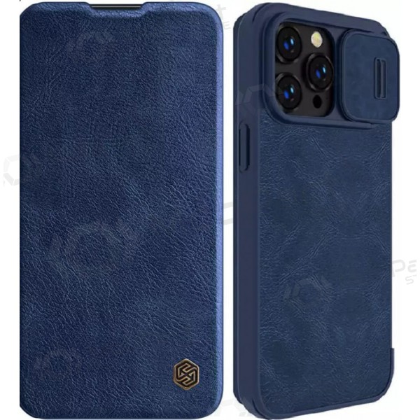 Apple iPhone 14 Pro custodia „Nillkin Leather“ (blu)