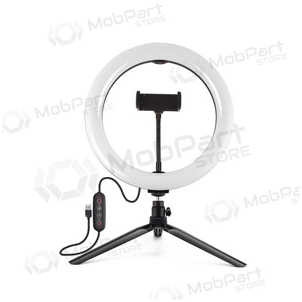 LED žiedine lampada 26cm, su trikoju stovu 8.3cm, USB LED žiedine lampada 26cm, su trikoju stovu 8.3cm, USB