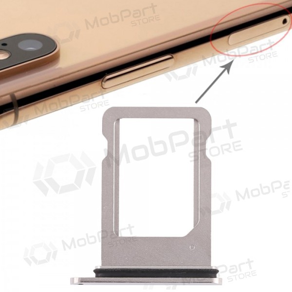 Apple iPhone XS Porta SIM (d'argento)