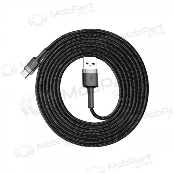 Cavo USB Baseus Cafule Type-C 2.0m 2.0A (grigio-nero) CATKLF-CG1