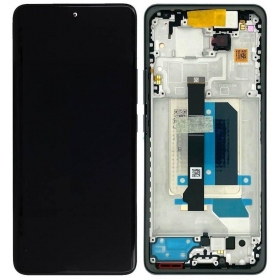 Xiaomi Redmi Note 14 Pro+ schermo / display (blu) (con una cornice) (originale)