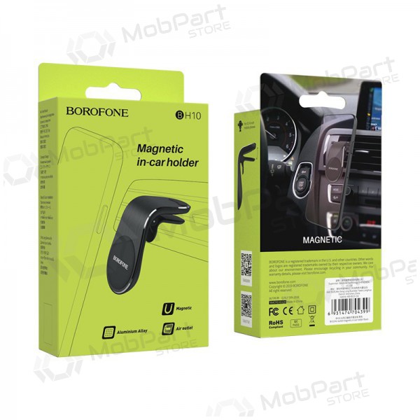 Automobilinis universale telefono laikiklis Borofone BH10, tvirtinamas ant ventiliacijos grotelių, magnetinis, nero Automobilinis universale telefono laikiklis Borofone BH10, tvirtinamas ant ventiliacijos grotelių, magnetinis, nero