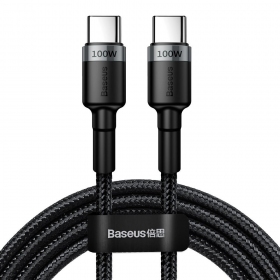 USB cavo Baseus Cafule PD100W Type-C 2.0m grigio-nero CATKLF-ALG1
