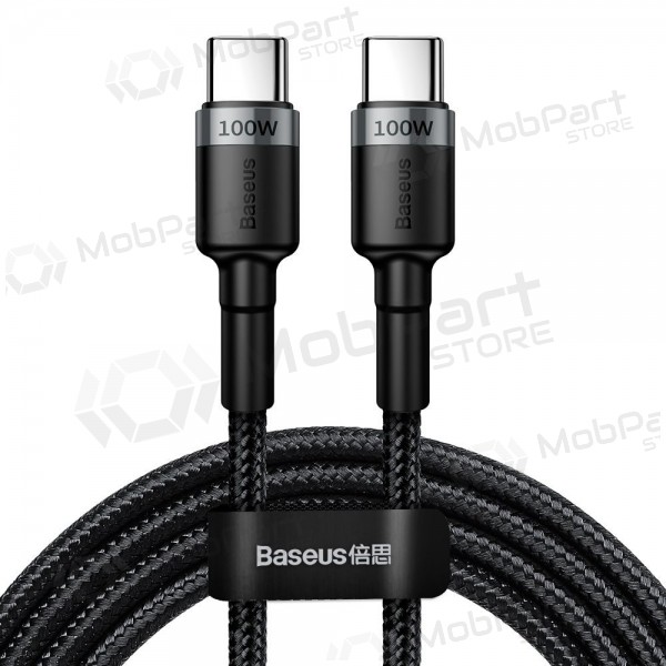 USB cavo Baseus Cafule PD100W Type-C 2.0m grigio-nero CATKLF-ALG1