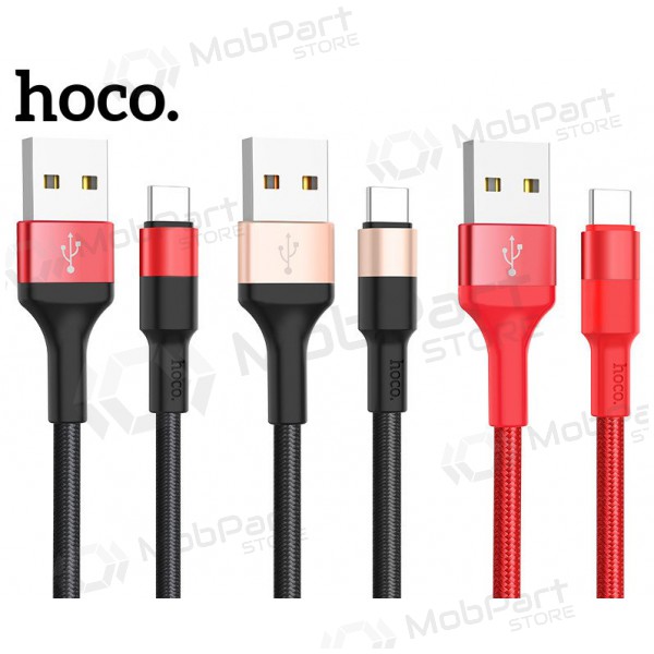 USB cavo Hoco X26 Type-C 1.0m (nero / d'oro)