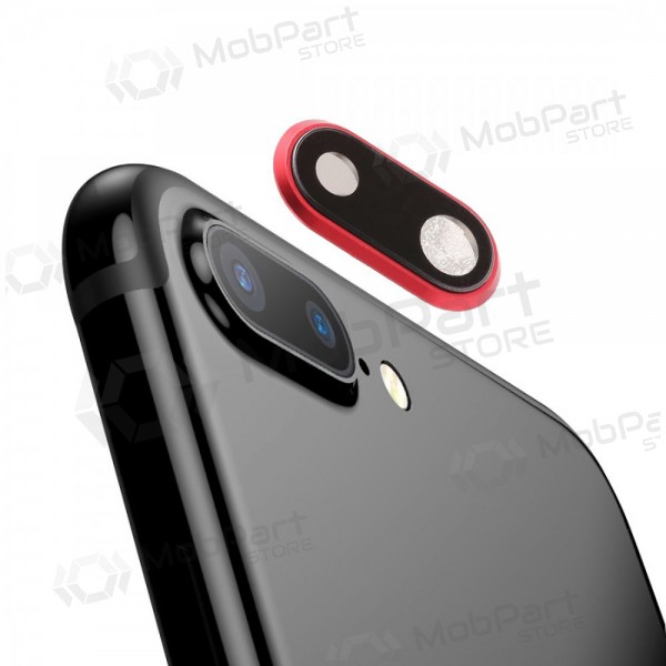 Apple iPhone 8 Plus vetro della fotocamera (rosso) (con una cornice) Apple iPhone 8 Plus vetro della fotocamera (rosso) (con una cornice)
