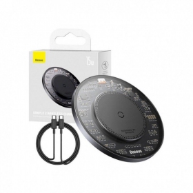 Caricabatterie wireless Baseus BS-W530 15 W Qi nero