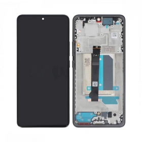 Xiaomi Redmi Note 14 Pro+ 5G schermo / display (nero) (con una cornice) (originale)