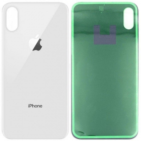 Apple iPhone XS Max coperchio batteria posteriore d'argento (bianca) (bigger hole for camera)
