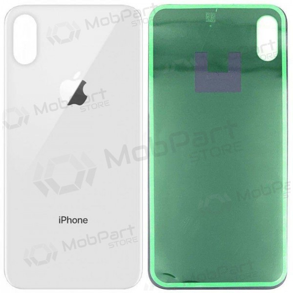 Apple iPhone XS Max coperchio batteria posteriore d'argento (bianca) (bigger hole for camera) Apple iPhone XS Max coperchio batteria posteriore d'argento (bianca) (bigger hole for camera)
