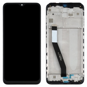 Xiaomi Redmi 9 schermo / display (nero) (con una cornice) (originale)