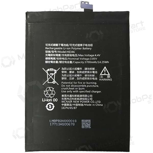 Nokia 7 Plus batteria / accumulatore (TA-1046 HE346) (3700mAh) Nokia 7 Plus batteria / accumulatore (TA-1046 HE346) (3700mAh)
