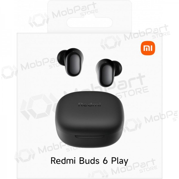 senza filis ausinės Xiaomi Redmi Buds 6 Play juodos BHR8776GL