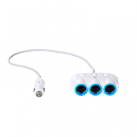 Caricatore per auto - šakotuvas Hoco C1 2xUSB 3xconnector (3.1A)