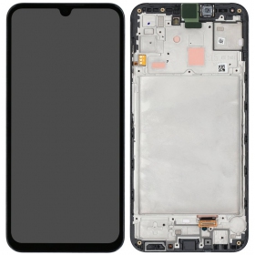 Samsung Galaxy A15 4G / A15 5G schermo / display (nero) (con una cornice) (originale)