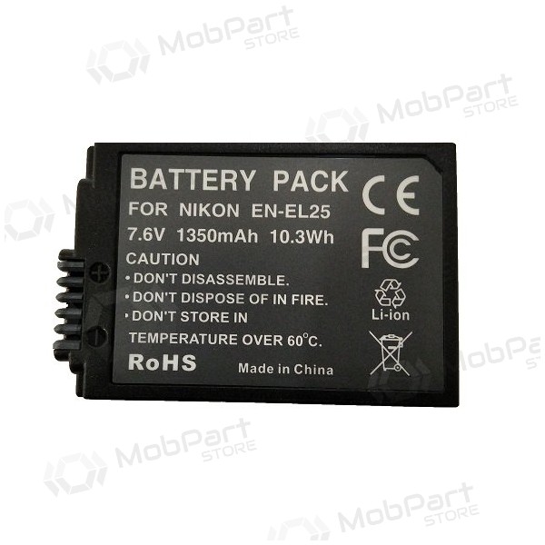 NIKON EN-EL25 1350mAh foto batteria / accumulatore NIKON EN-EL25 1350mAh foto batteria / accumulatore