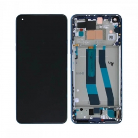 Xiaomi 11 Lite 5G NE schermo / display (blu) (con una cornice) (originale)