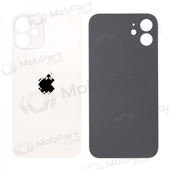 Apple iPhone 12 mini coperchio batteria posteriore (bianca) (bigger hole for camera) Apple iPhone 12 mini coperchio batteria posteriore (bianca) (bigger hole for camera)