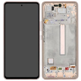 Samsung Galaxy A53 5G schermo / display (Awesome Peach) (con una cornice) (originale)