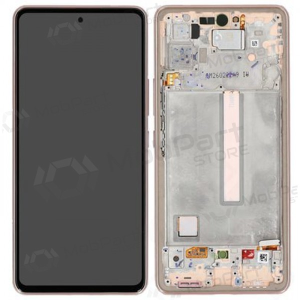 Samsung Galaxy A53 5G schermo / display (Awesome Peach) (con una cornice) (originale) Samsung Galaxy A53 5G schermo / display (Awesome Peach) (con una cornice) (originale)