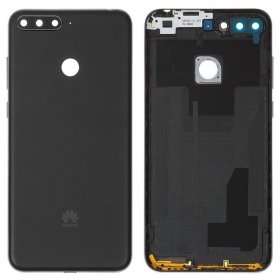 Huawei Y6 Prime 2018 coperchio batteria posteriore (nero) (usato grade B, originale)